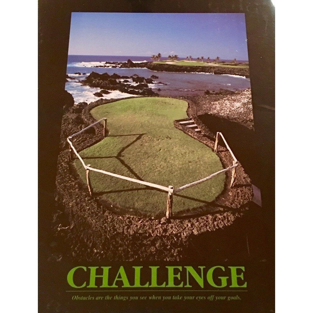 CHALLENGE Motivational Inspirational Art Wall Poster 8x10 Print NIP
